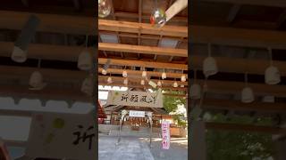 瀧宮神社の祈願風鈴　風鈴の音が心地良い！