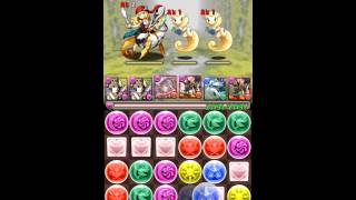 【パズドラ】光のアンケートダンジョン　超級　Sランク　闇ヨミ×覚醒アヌビス