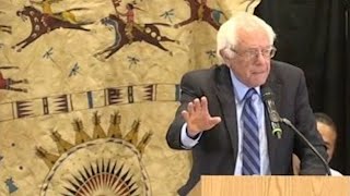 Bernie Sanders at Pine Ridge Indian Reservation