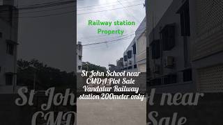 #video Railway station💯 Plot sale Guduvanchery to vandalur nearby