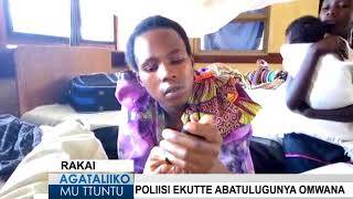 Poliisi ekutte abatulugunya omwana