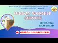 SUNDAY WORSHIP SERVICE (22-09-2024)