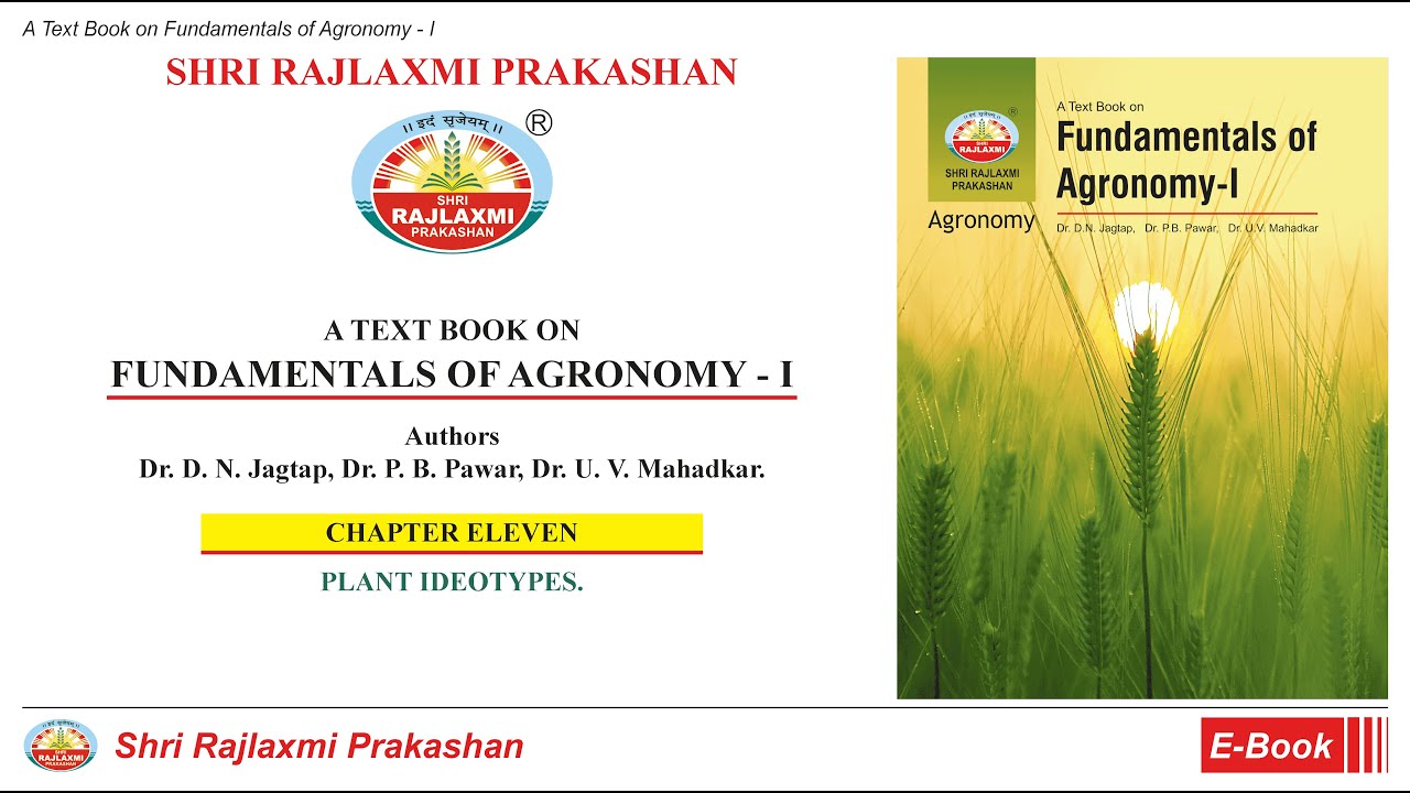 Fundamentals Of Agronomy Part First - Chapter 11 - YouTube