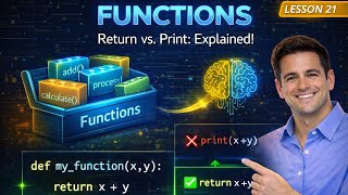 Python Functions for Beginners: Return vs Print & Reusable Code | Python Tutorial #21