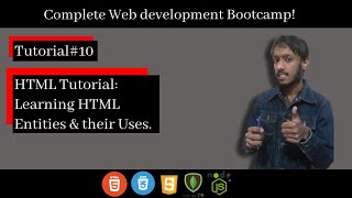 HTML Tutorial: HTML Entities | Web Development Tutorial# 10