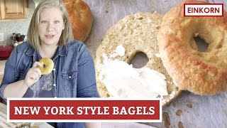 Homemade Chewy Bagels | An Einkorn Flour Recipe