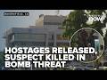 All hostages released, suspect dead in bomb threat at Chase Bank in Bakersfield