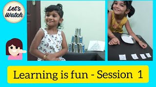 Learning is fun - Session 1 | Pyramid & Tracing | Kids Education | Let's Watch | Entertain kids