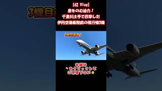 息をのむ迫力！千里川土手で目撃した伊丹空港着陸前の飛行機3機 （#2 Vlog）