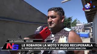 Le robaron la moto, la utilizaron para robar en una casa y lograron recuperarla en El Vivero