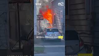 Crews battle house fire in Plattsburgh