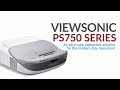 ViewSonic PS750 Series Projector: How to Install an All-in-One Interactive Projector