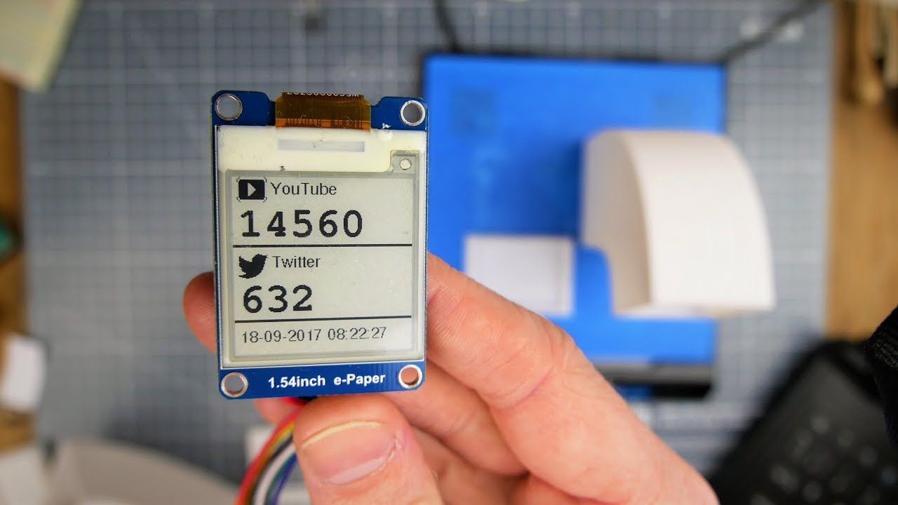 Images And Text On The Waveshare 1 54inch E Paper Display Youtube