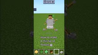 How to make a funnny robot 🤖#shorts #minecraft