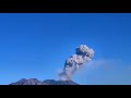 spectacular eruption of sakurajima volcano sends plumes of ash into japanese sky