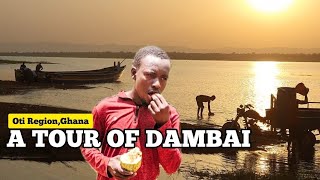 A Tour of Dambai | Crossing the Volta lake using ferry | Oti region of Ghana