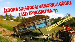 TARLAYA GÜBRE TAŞIMA IŞBORA SD 4000 A#traktörvideoları (Traktör vidoları)