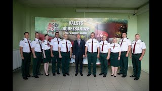 31.07.2023. Valsts prezidents Edgars Rinkēvičs apmeklē Valsts robežsardzes štābu Rīgā