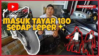 JOURNEY #3: R25 masuk tayar 180/55/17 DUNLOP SPORTMAX D214 | RIM 5.0 | UNBOXING