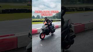 Sebelumnya cuman bisa liatin aja akhirnya bisa nyobain juga Yamaha Aerox Alpha Turbo‼️