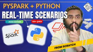 100+ PySpark Interview Questions (2026 Guide) | PySpark Real Time Scenarios