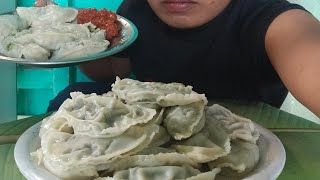 VEG MOMO OR CHICKEN MOMO 40pc/kumin a tan ah tawp Nan aw //eating show//MIZO MUKBANG!