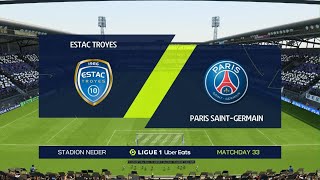 Estac Troyes vs PSG | Ligue 1 7th May 2023 Full Match FIFA 23 | PS5™ [4K HDR]