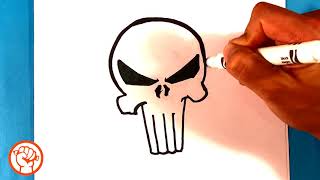 How to Draw Punisher Skull - Easy Pictures to Draw