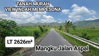 Jual Tanah Murah LT 2626m² View Bukit Menoreh & Sawah Dekat Geblek Pari Nanggulan Kulonprogo Jogja