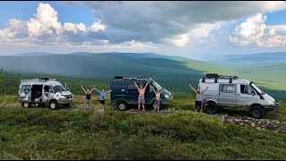 Подъём на перевал Дятлова три Соболя 4х4. База Ильича-Изба в кедровнике-Перевал Дятлова. Часть 2