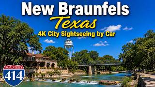 Exploring New Braunfels, Texas by Car | 4K City Sightseeing