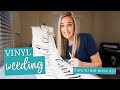 How to weed vinyl! - Wedding long vinyl decals