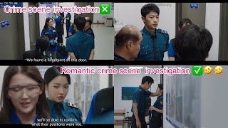 Crime scene investigation.❌ Romantic Scenes investigation ✅🤣  kim-tak & Shin Ari rookie cops
