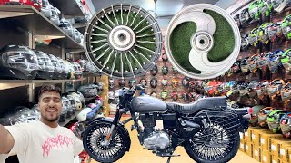 New Bullet Alloy wheels | Royal Enfield Modification | Tubeless Tyre