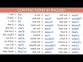 Contractions in English