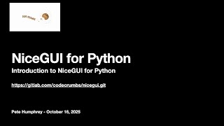 Introduction to NiceGUI for Python