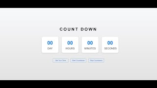 🛠️ Create a Countdown Timer App with HTML, JavaScript & Bootstrap || ⏳Day-Hour-Minute-Second Setup