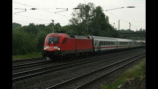 DB 182-014 durchfährt mit dem Intercity IC1807 Ostbevern im Münsterland. EDE023049