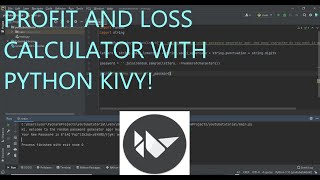 Beginners Profit and Loss Calculator with Python Kivy