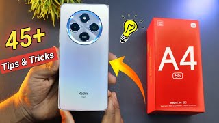 Redmi A4 5G Top 45+ Amazing Features | Tips \u0026 Tricks  - हिंदी।