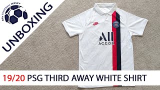 MineJerseys 19/20 PSG White Away Jersey (Fan Version) 🥇 Unboxing Review