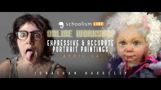 Online Workshop: Expressive and Accurate Portrait Paintings with Jonathan Hardesty