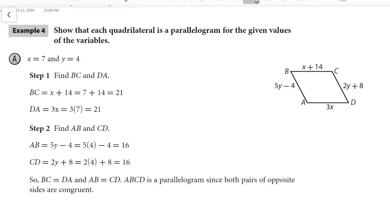 8.3 Worksheet Proving Parallelograms - Printable Word Searches