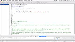 3.2. Magic Dates - Java