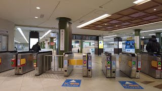 【4k/Walk】三条通りから近鉄奈良駅の改札口まで From Sanjo Street to the ticket gate of Kintetsu Nara Station (2022)