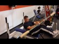 bandbell stability training bench rowing w the bamboo bar