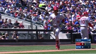 LAA@NYM: Marte follows Trout with a back-to-back jack