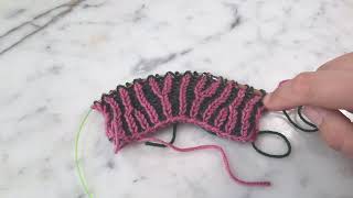 brLsl dec - Brioche Knitting Left Slanting Decrease