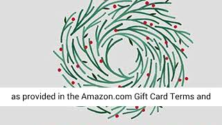 Amazon Gift Card - Print - Merry Christmas Wreath 2020