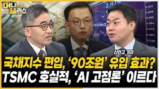 세계국채지수 편입으로 '90조원' 유입 효과본다?ㅣ국채지수 호재에 공매도 재개 탄력받나ㅣTSMC 호실적, 관련주 영향은ㅣ현대로템 실적 기대감 [#이슈레이더]ㅣ한국경제TVㅣ머니플러스